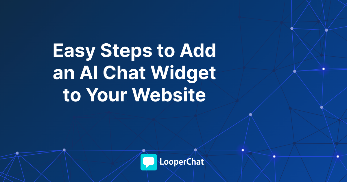 Easy Steps to Add an AI Chat Widget to Your Website